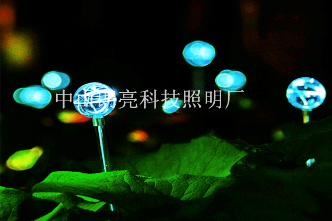 洛阳白云山瑞贝卡草坪光纤灯项目